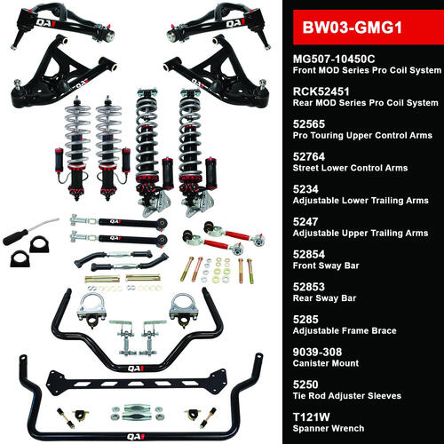 QA1 Level 3 Big Wheel Suspension Kit, 78-88 GM G-Body