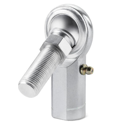 QA1 Rod End, CF Series, 2-Pieces, Carbon/Steel, Left Hand, 0.25in. Bore, 1/4, Stud Zerk, Each