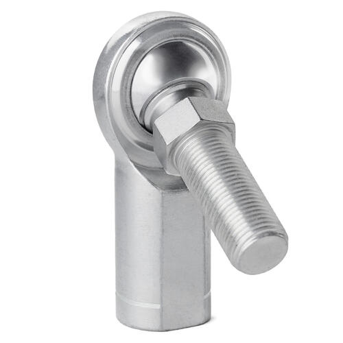 QA1 Rod End, C Series, 2-Pieces, Carbon/Steel, Left Hand, 0.25in. Bore, 1/4 Teflon, Stud, Each