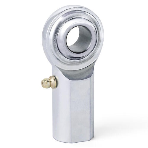 QA1 Rod End, CF Series, 2-Pieces, Carbon/Steel, Right Hand, 0.25in. Bore, 1/4 Zerk, Each