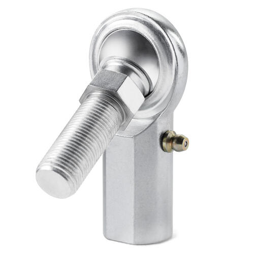 QA1 Rod End, CF Series, 2-Pieces, Carbon/Steel, Right Hand, 0.375in. Bore, 3/8, Stud Zerk, Each