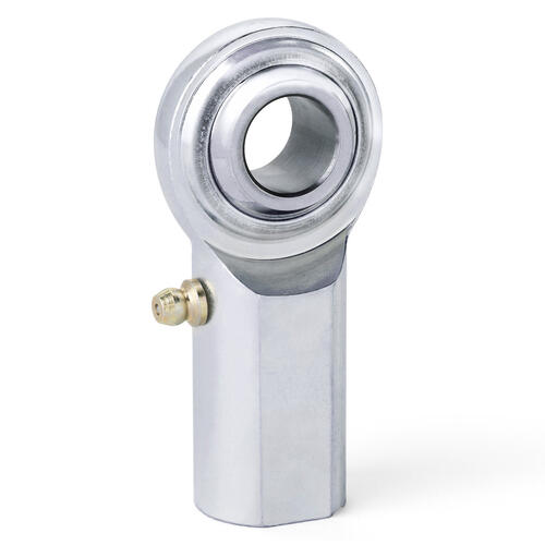QA1 Rod End, CF Series, 2-Pieces, Carbon/Steel, Right Hand, 0.5in. Bore, 1/2 Zerk, Each