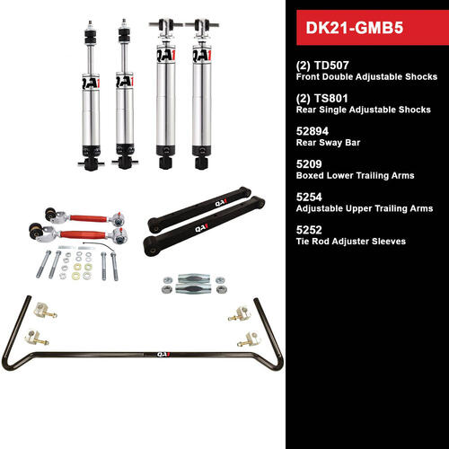 QA1 Drag Kit 2.0, Level 1, GM B-Body, 94-96, w/ Shocks, Kit