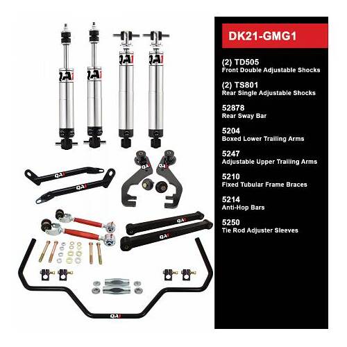 QA1 Drag Kit 2.0, Level 1, GM G-Body, 78-88, w/ Shocks, Kit