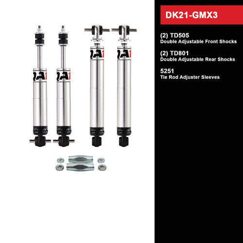 QA1 Drag Kit 2.0, Level 1, GM X-Body, 75-79, w/ Shocks, Kit