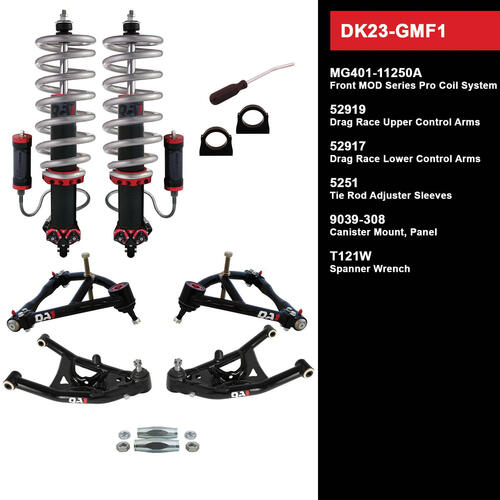 QA1 Drag Kit 2.0, Level 3, GM F-Body, 67-69, w/ Shocks, Kit