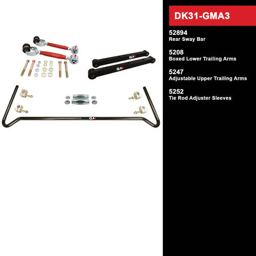QA1 Drag Kit 2.0, Level 1, GM A-Body, 73-77, w/o Shocks, Kit