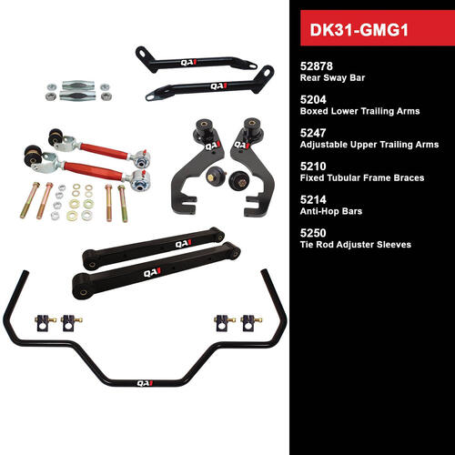 QA1 Drag Kit 2.0, Level 1, GM G-Body, 78-88, w/o Shocks, Kit