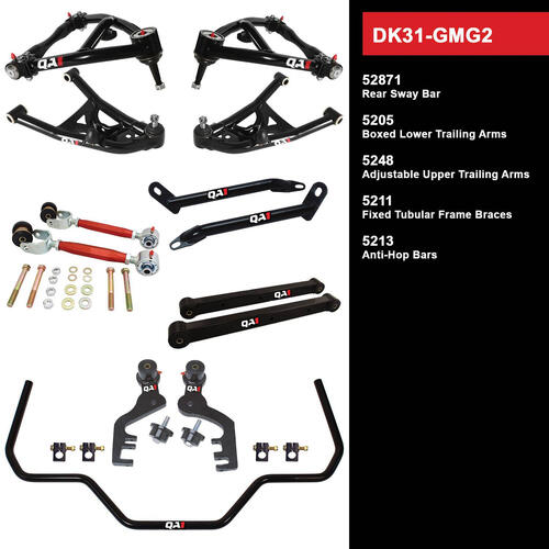 QA1 Drag Kit 2.0, Level 1, GM G-Prix, Monte, GM, 69-72, w/o Shocks, Kit