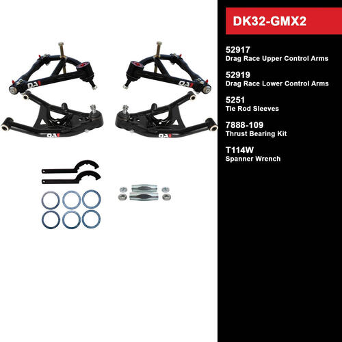 QA1 Drag Kit 2.0, Level 2, GM X-Body, 68-74, w/o Shocks, Kit
