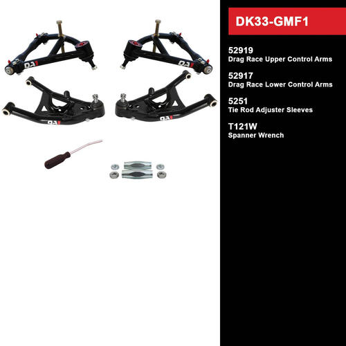 QA1 Drag Kit 2.0, Level 3, GM F-Body, 67-69, w/o Shocks, Kit