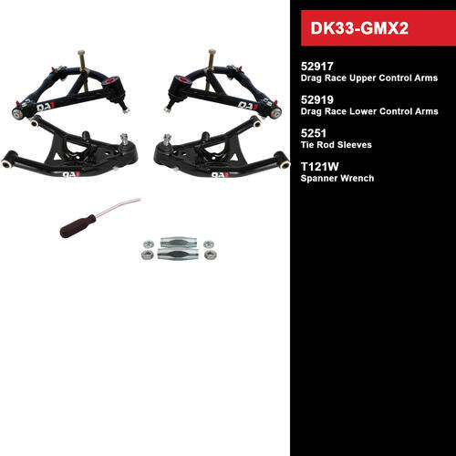QA1 Drag Kit 2.0, Level 3, GM X-Body, 68-74, w/o Shocks, Kit