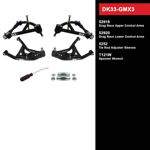 QA1 Drag Kit 2.0, Level 3, GM X-Body, 75-79, w/o Shocks, Kit