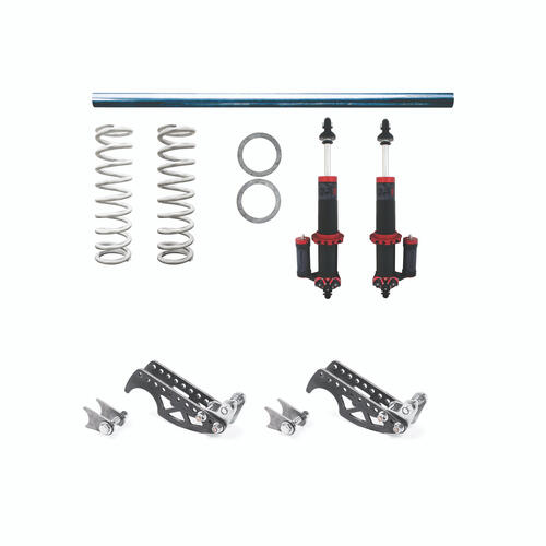 QA1 HD Pro Rear Weld-In Coilover Kit, MOD Series Shock, 300lb/in. Spring for 3.00in. Axle Tube