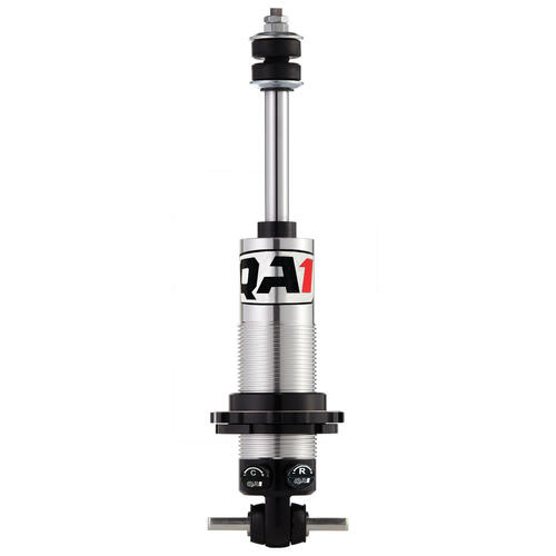 QA1 Coilover Shock, GM, Double Adjustable, 14.50in. Collapsed/ 19.63in. Extended, Stud/5in. T-Bar, Each