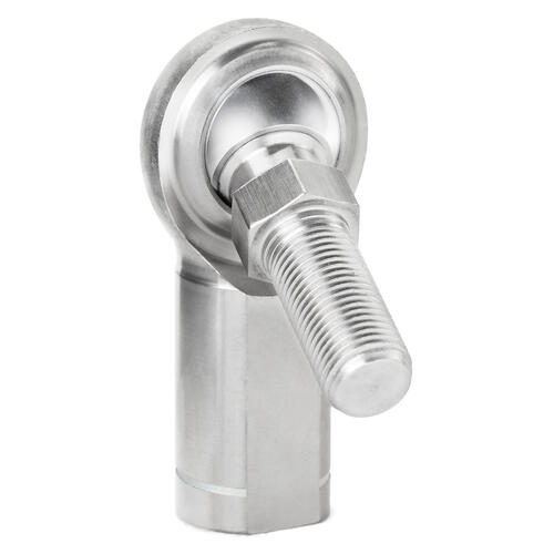 QA1 Rod End, GF Series, 2-Pieces, 300 SS Left Hand, 0.25in. Bore, 1/4 Teflon, Stud, Each