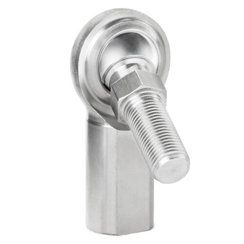 QA1 Rod End, GF Series, 2-Pieces, 300 SS Right Hand, 0.375in. Bore, 3/8 Teflon, Stud, Each
