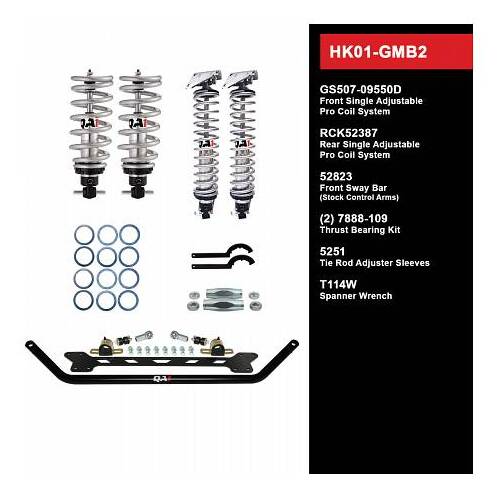 QA1 Handling Kit 2.0, Level 1, GM B-Body, 65-68, w/ Shocks, Kit