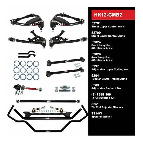 QA1 Handling Kit 2.0, Level 2, GM B-Body, 65-68, w/o Shocks, Kit