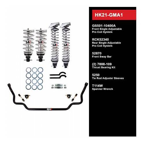 QA1 Handling Kit 2.0, Level 1, GM A-Body, 64-67, w/ Shocks, Kit