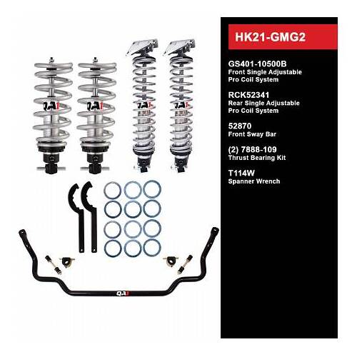 QA1 Handling Kit 2.0, Level 1, G-Prix, Monte, GM, 69-72, w/ Shocks, Kit