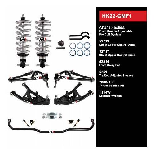 QA1 Handling Kit 2.0, Level 2, GM F-Body, 67-69, w/ Shocks, Kit