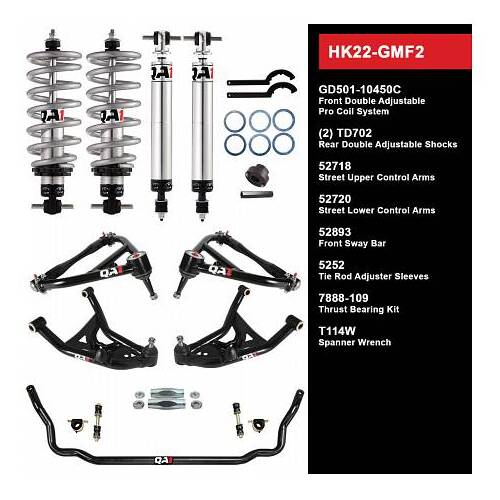 QA1 Handling Kit 2.0, Level 2, GM F-Body, 70-81, w/ Shocks, Kit