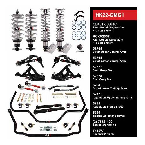 QA1 Handling Kit 2.0, Level 2, GM G-Body, 78-88, w/ Shocks, Kit