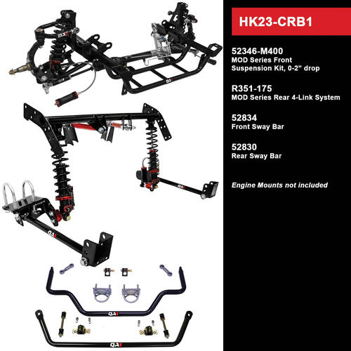 QA1 Level 3 Full Vehicle Handling Kit, 62-65 Mopar B-Body, MOD Series, 0-2in. Drop