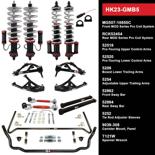 QA1 Handling Kit 2.0, Level 3, GM B-Body, 94-96, w/ Shocks, Kit