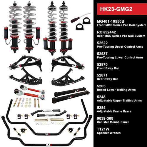 QA1 Handling Kit 2.0, Level 3, G-Prix, Monte, GM, 69-72, w/ Shocks, Kit