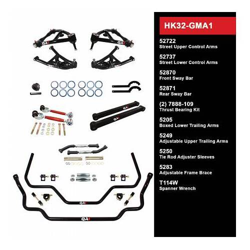 QA1 Handling Kit 2.0, Level 2, GM A-Body, 64-67, w/o Shocks, Kit