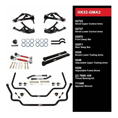 QA1 Handling Kit 2.0, Level 2, GM A-Body, 68-72, w/o Shocks, Kit