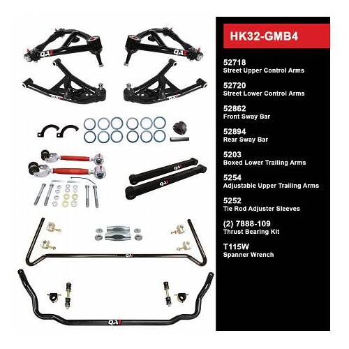 QA1 Handling Kit 2.0, Level 2, GM B-Body, 78-93, w/o Shocks, Kit