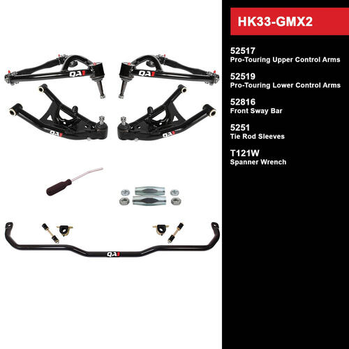 QA1 Handling Kit 2.0, Level 3, GM X-Body, 68-74, w/o Shocks, Kit