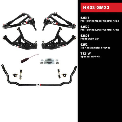 QA1 Handling Kit 2.0, Level 3, GM X-Body, 75-79, w/o Shocks, Kit