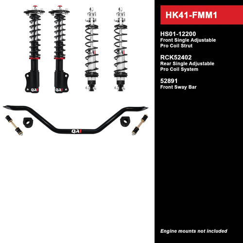 QA1 Level 1 Full Vehicle Handling Kit, 79-86 Mustang, W/ Shocks