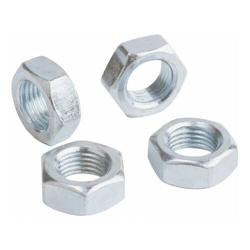 QA1 Jam Nut, Aluminium, Clear Anodised, 5/8-18 LH, 15/16in. Hex, 3/8in. Width, Each