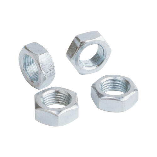 QA1 Jam Nut, Steel, Natural, 7/8-14 LH, 1-5/16in. Hex, 1/2in. Width, Each