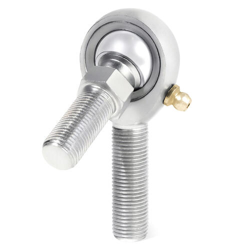 QA1 Rod End, KM Series, 3-Pieces, Carbon/Steel, Left Hand, 1/2-1/2, Stud Zerk, Each