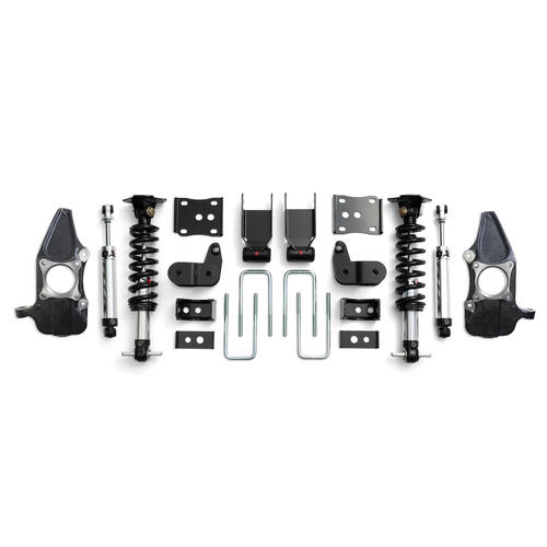 QA1 3/5 Lowering Kit, 15-20 F150 4WD, W/Spindles, Single Adjustable