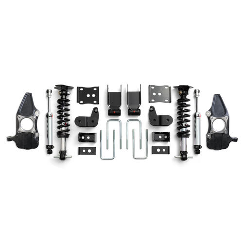 QA1 3/5 Lowering Kit, 15-20 F150 4WD, W/Spindles, Double Adjustable