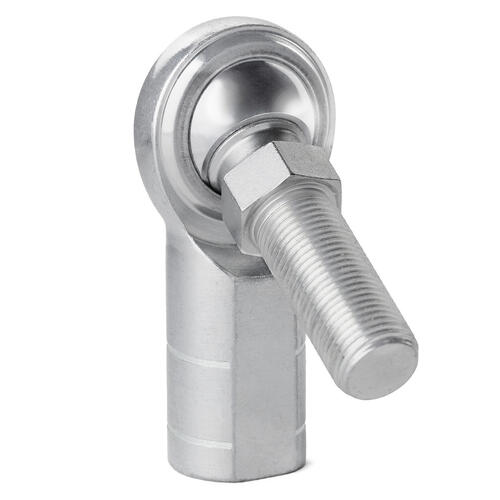 QA1 Rod End, MCF Series, 2-Pieces, Carbon/Steel, Left Hand, 12mm-12mm, Stud, Each