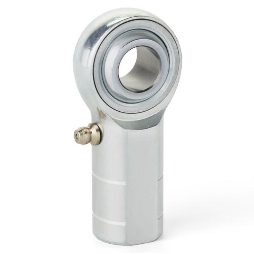 QA1 Rod End, HF Series, 3-Pieces, Chromoly Steel, HT Left Hand, 12mm-12mm, Zerk, Each
