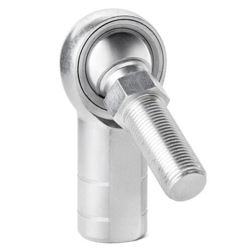 QA1 Rod End, HF Series, 3-Pieces, Chromoly Steel, HT Left Hand, 14mm-14mm, Teflon, Stud, Each
