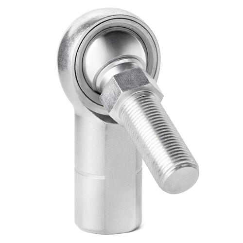 QA1 Rod End, HF Series, 3-Pieces, Chromoly Steel, HT Right Hand, 14mm-14mm, Teflon, Stud, Each