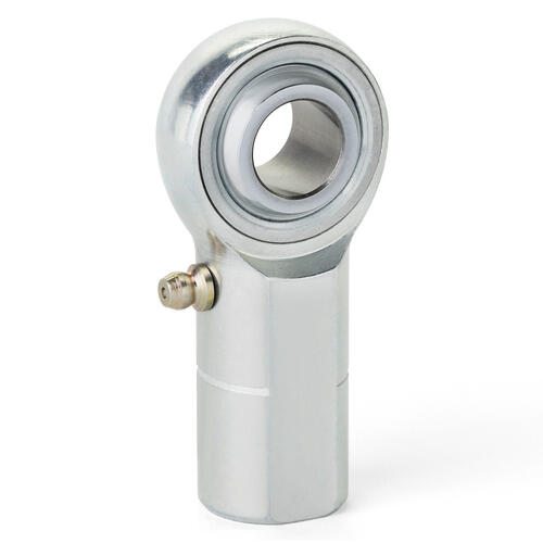 QA1 Rod End, HF Series, 3-Pieces, Chromoly Steel, HT Right Hand, 6mm-6mm, Zerk, Each