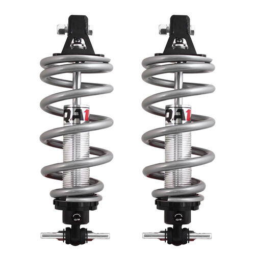 QA1 Coilover System, Pro, Aluminium, Single Adjustable, 10-450 (rate/in) Spring Rate., Tapered Flat Large, Kit