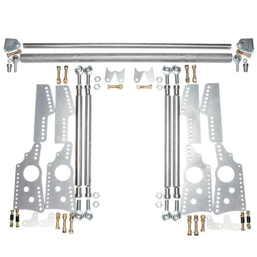 QA1 HD Pro Rear Drag 4-Link System, No Shocks, No Springs