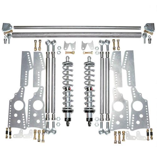 QA1 HD Pro Rear Drag 4-Link System, Single Adjust, 150lb Springs